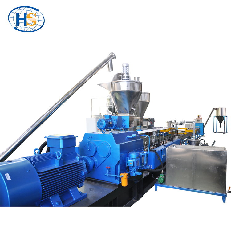 High Production Twin Screw Extruder With Water Cooling Strand