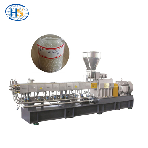 PET Bottle waste plastic recycling twin screw extruder machine